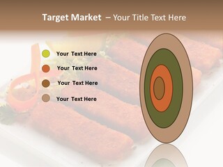 Orange Stick Finger PowerPoint Template