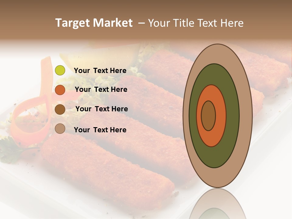 Orange Stick Finger PowerPoint Template