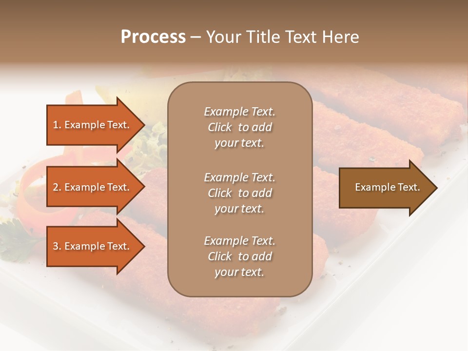 Orange Stick Finger PowerPoint Template