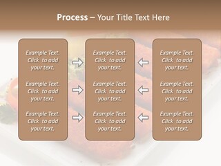 Orange Stick Finger PowerPoint Template