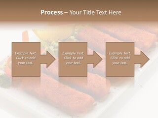 Orange Stick Finger PowerPoint Template