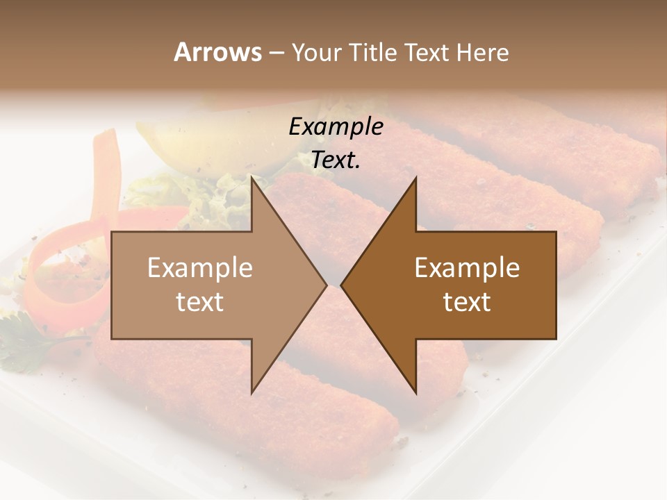 Orange Stick Finger PowerPoint Template