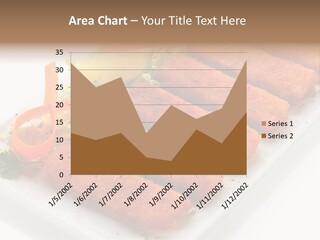 Orange Stick Finger PowerPoint Template