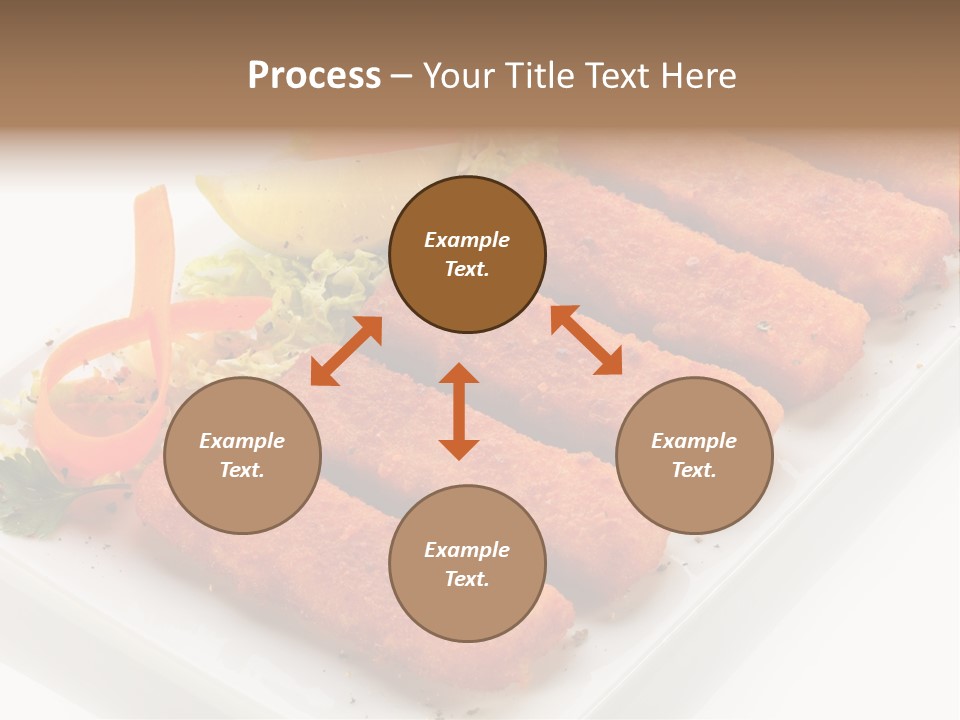 Orange Stick Finger PowerPoint Template