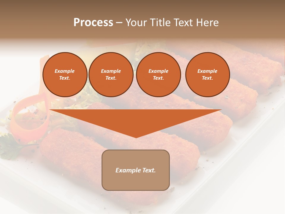 Orange Stick Finger PowerPoint Template