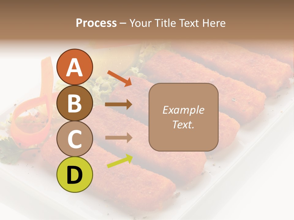 Orange Stick Finger PowerPoint Template