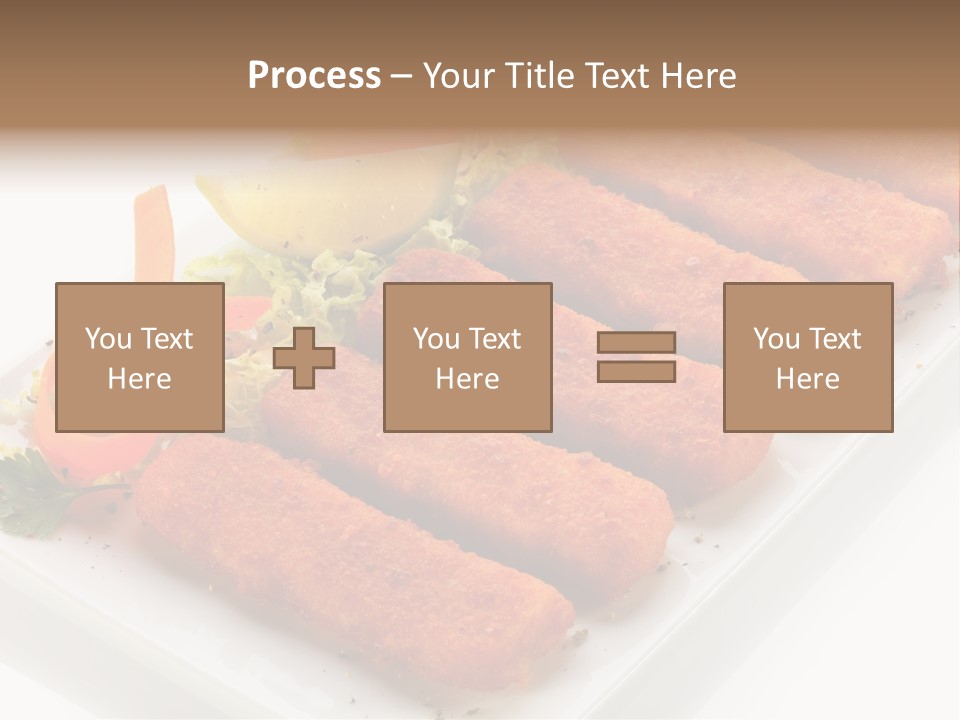 Orange Stick Finger PowerPoint Template
