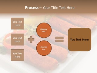 Orange Stick Finger PowerPoint Template