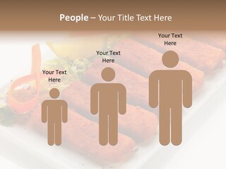 Orange Stick Finger PowerPoint Template