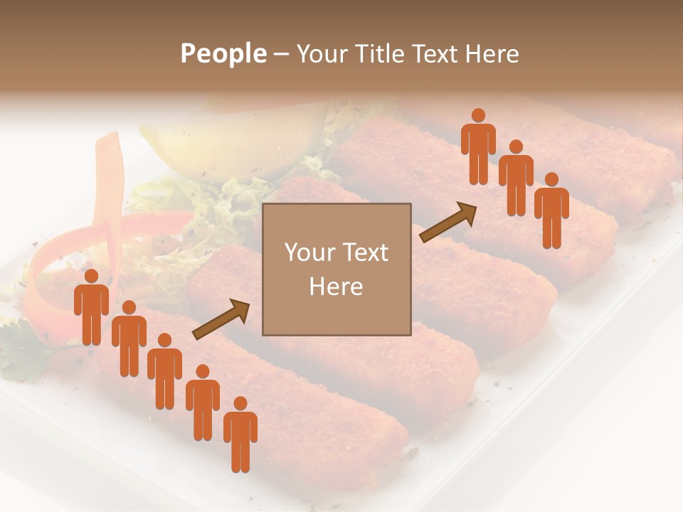 Orange Stick Finger PowerPoint Template