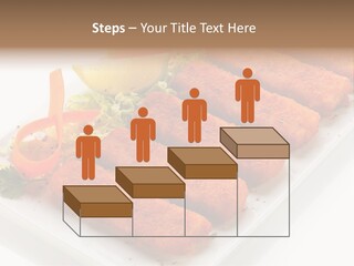 Orange Stick Finger PowerPoint Template