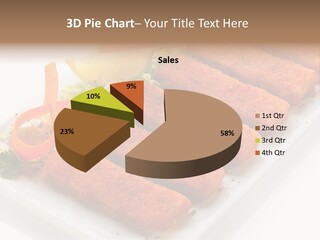 Orange Stick Finger PowerPoint Template