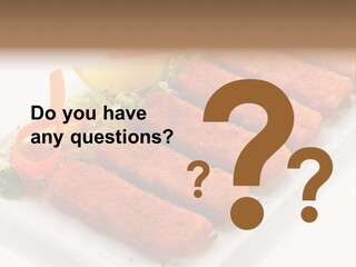 Orange Stick Finger PowerPoint Template