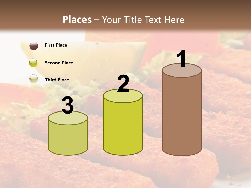 Lunch Food Fingers PowerPoint Template