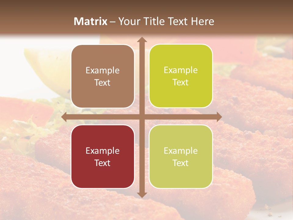 Lunch Food Fingers PowerPoint Template