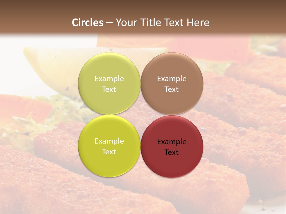 Lunch Food Fingers PowerPoint Template