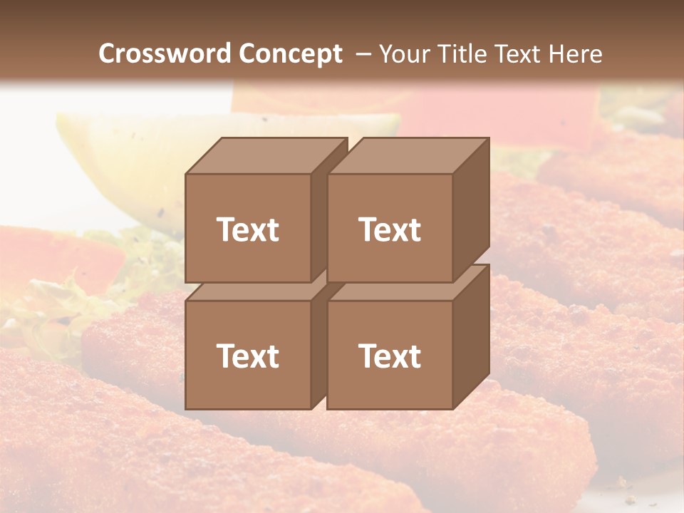 Lunch Food Fingers PowerPoint Template