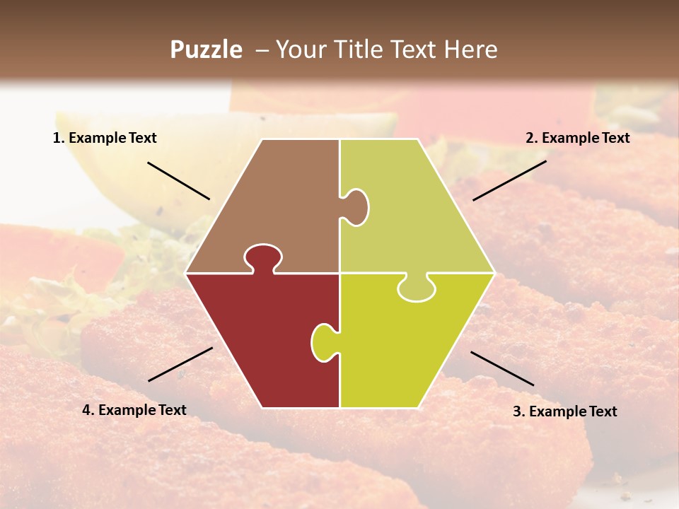 Lunch Food Fingers PowerPoint Template