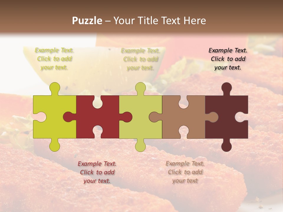 Lunch Food Fingers PowerPoint Template