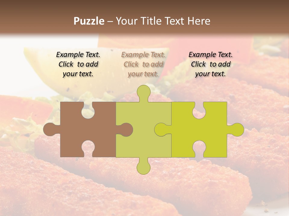 Lunch Food Fingers PowerPoint Template