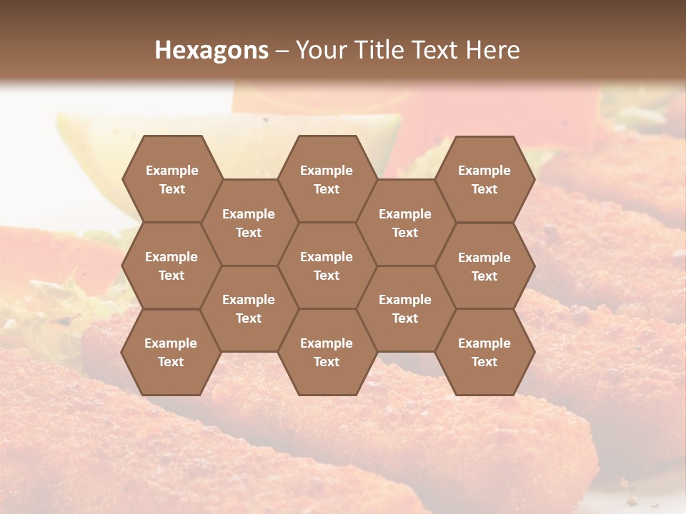 Lunch Food Fingers PowerPoint Template