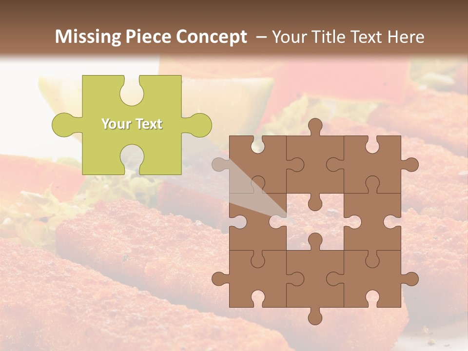 Lunch Food Fingers PowerPoint Template