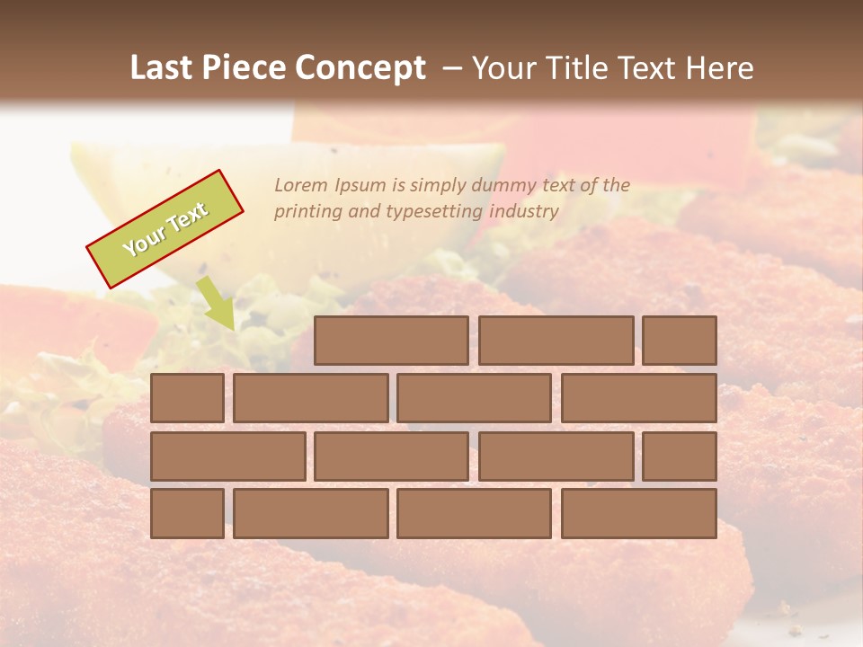 Lunch Food Fingers PowerPoint Template