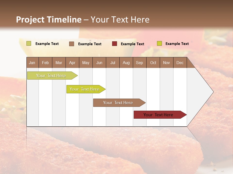 Lunch Food Fingers PowerPoint Template