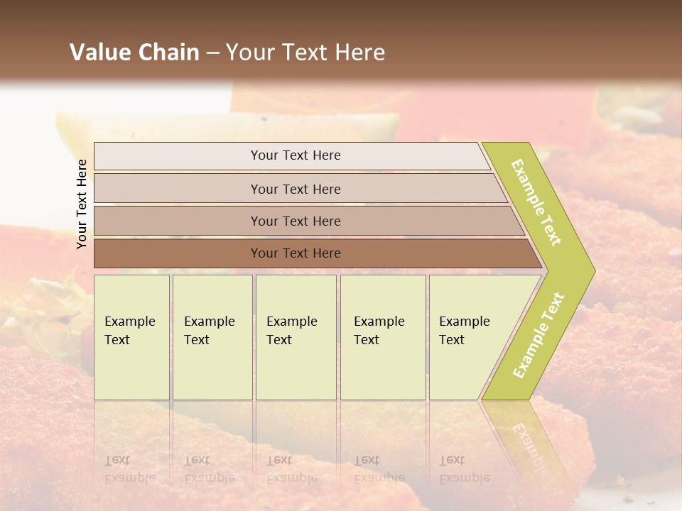 Lunch Food Fingers PowerPoint Template