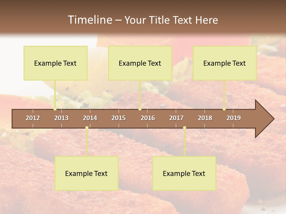 Lunch Food Fingers PowerPoint Template