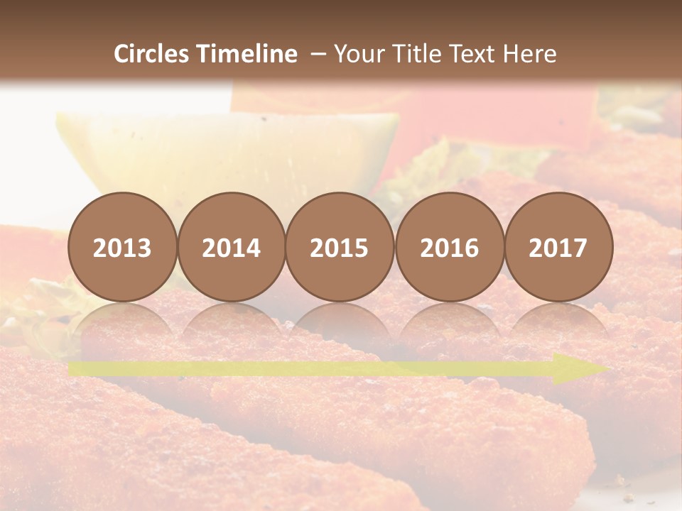 Lunch Food Fingers PowerPoint Template