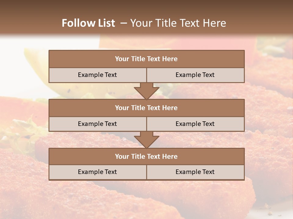 Lunch Food Fingers PowerPoint Template