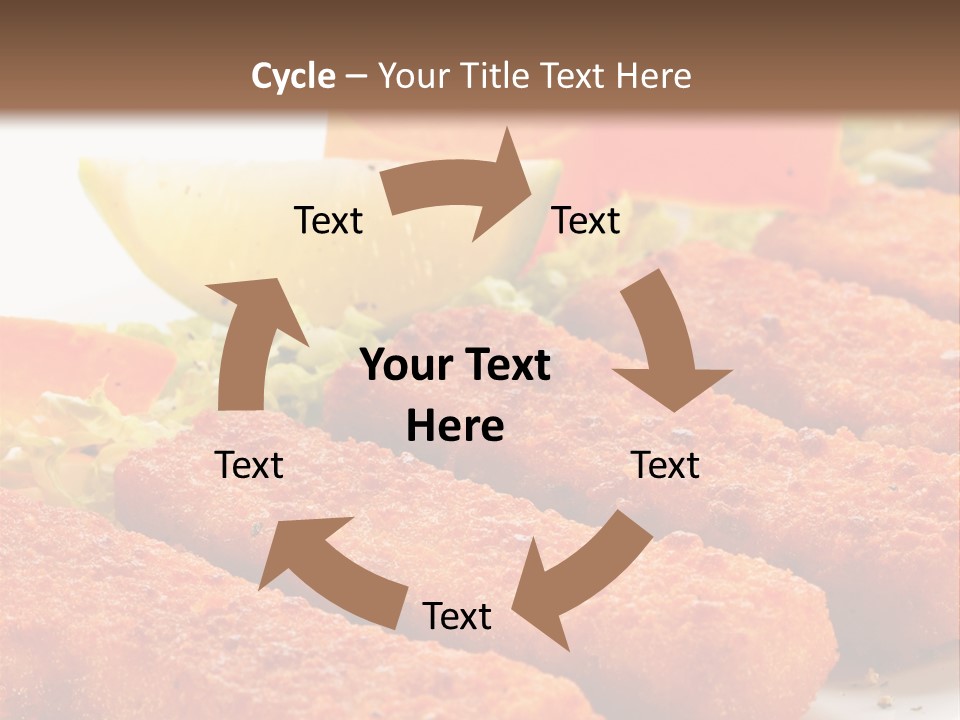 Lunch Food Fingers PowerPoint Template