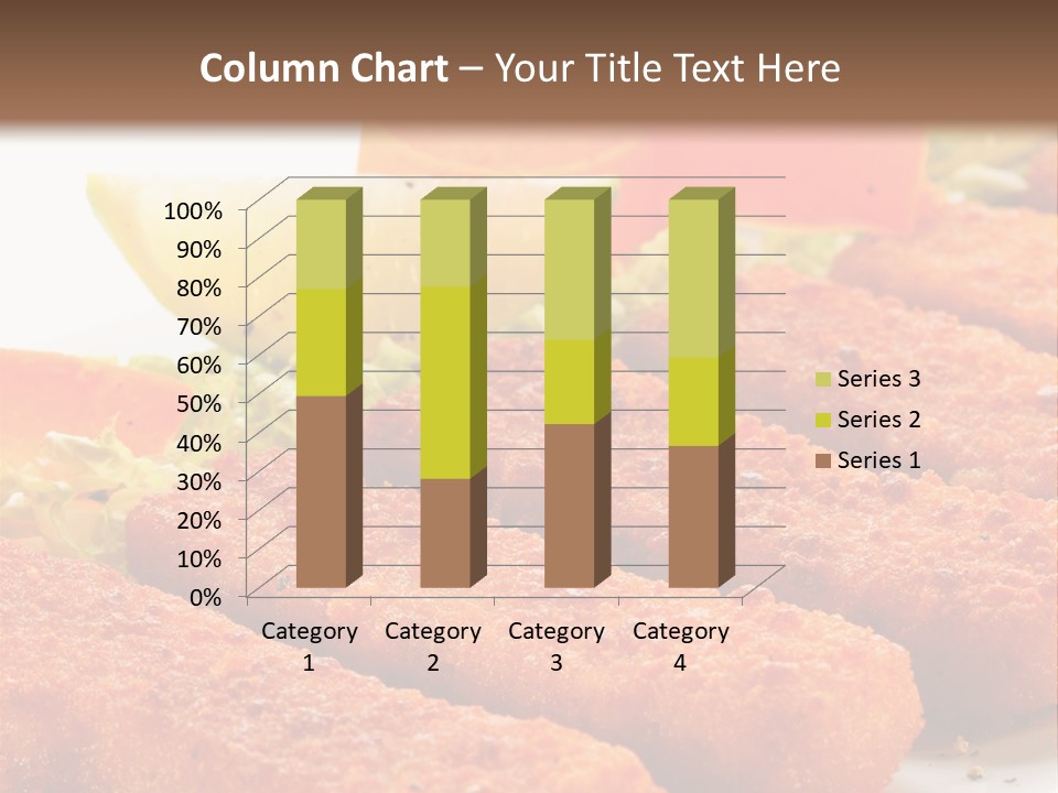 Lunch Food Fingers PowerPoint Template