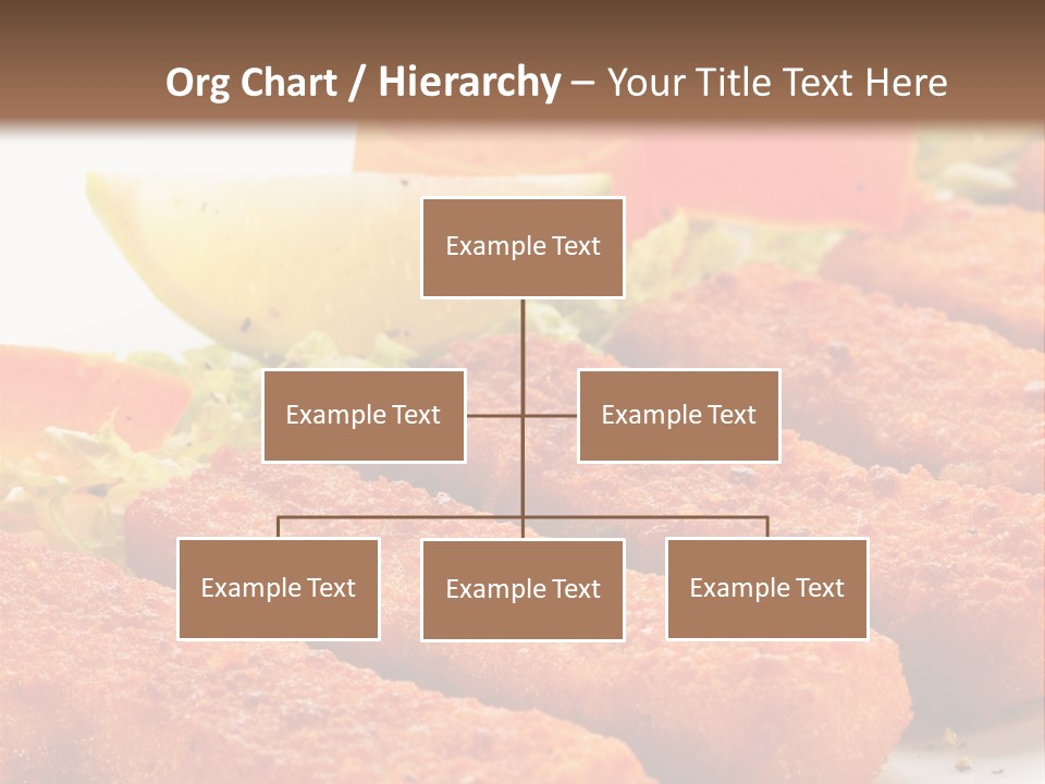 Lunch Food Fingers PowerPoint Template