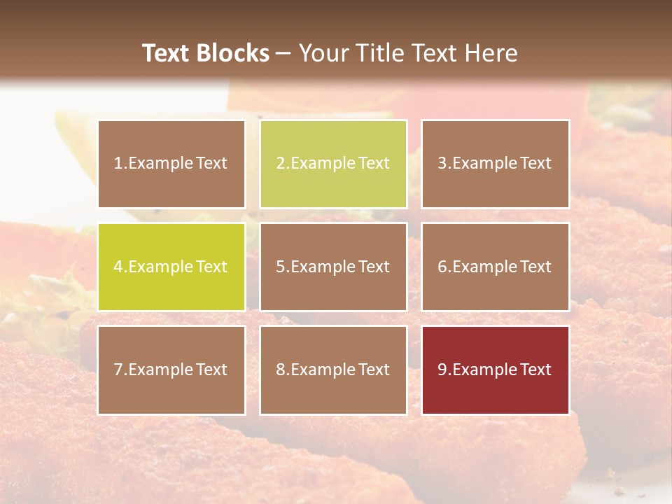 Lunch Food Fingers PowerPoint Template