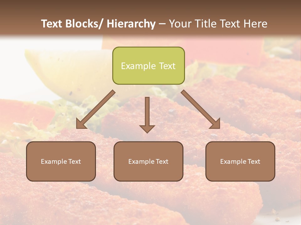 Lunch Food Fingers PowerPoint Template