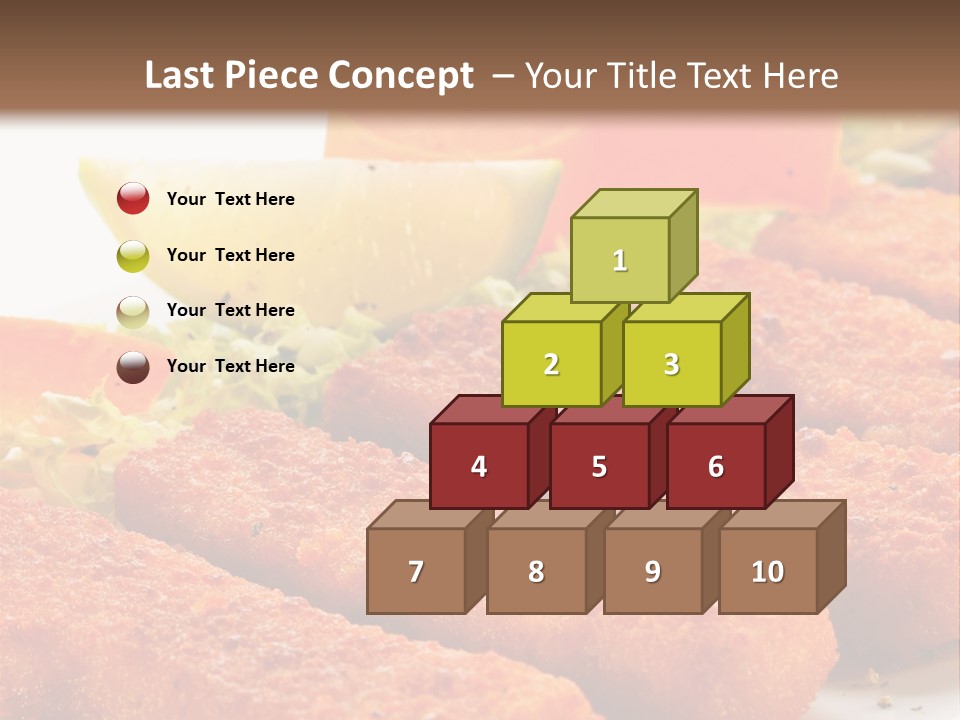 Lunch Food Fingers PowerPoint Template