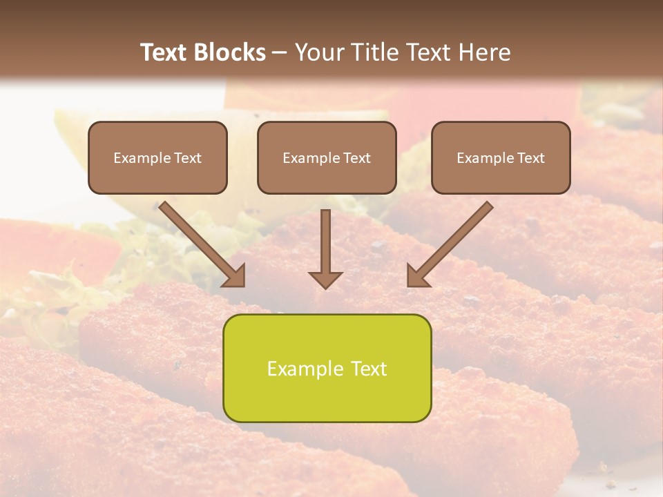 Lunch Food Fingers PowerPoint Template