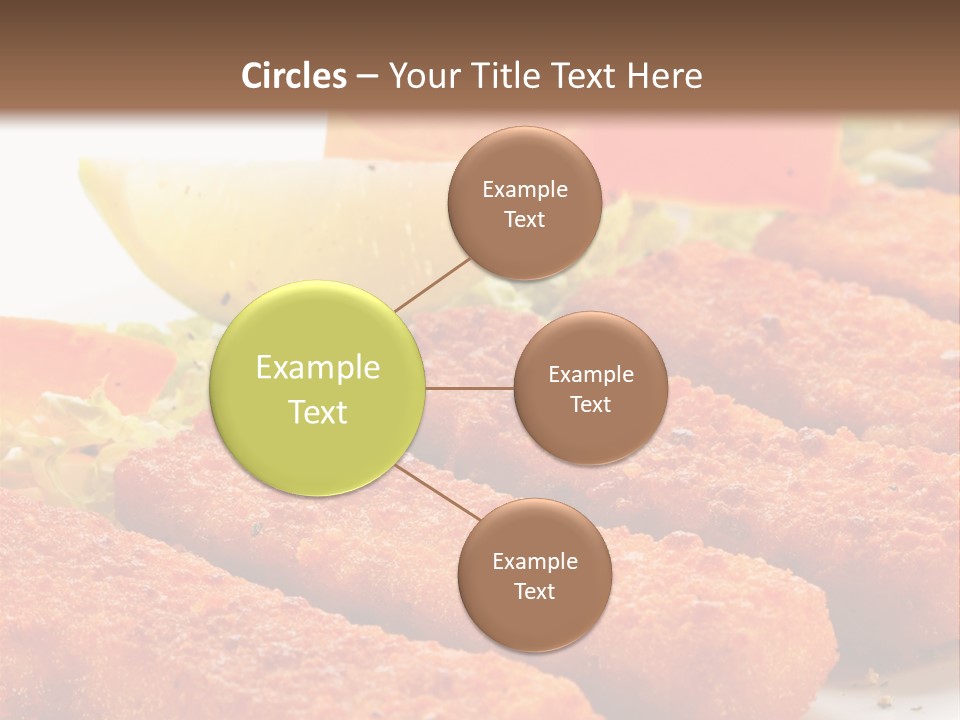 Lunch Food Fingers PowerPoint Template