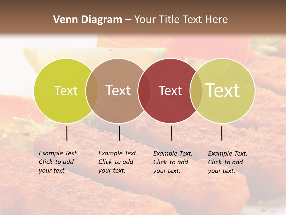Lunch Food Fingers PowerPoint Template
