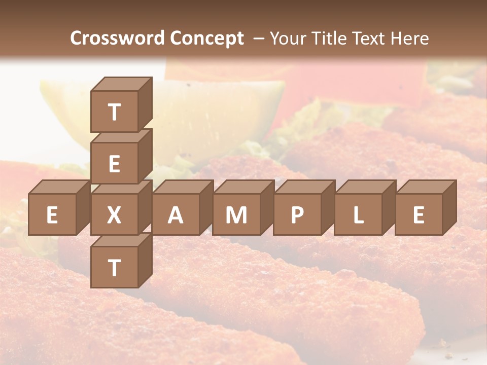 Lunch Food Fingers PowerPoint Template