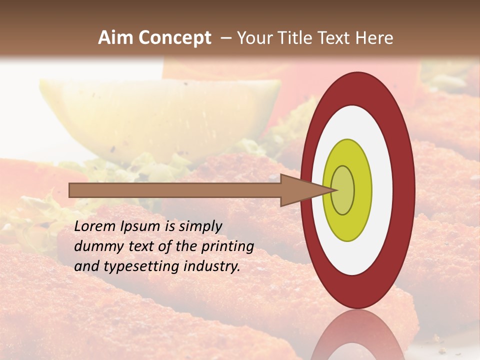 Lunch Food Fingers PowerPoint Template