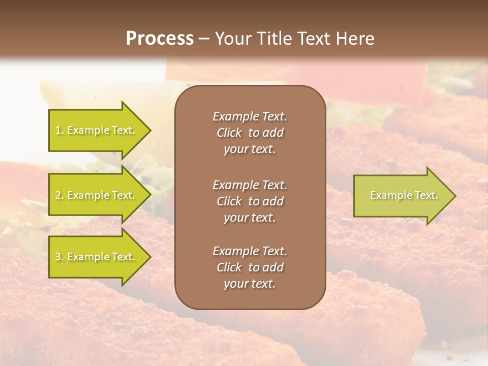 Lunch Food Fingers PowerPoint Template