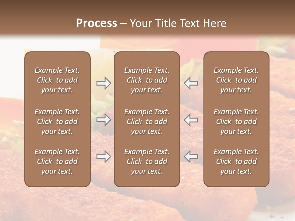 Lunch Food Fingers PowerPoint Template
