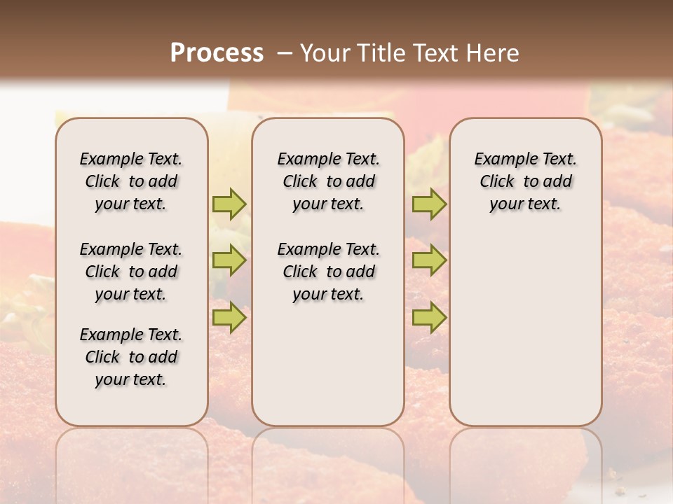 Lunch Food Fingers PowerPoint Template
