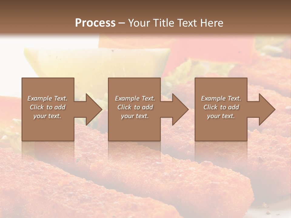 Lunch Food Fingers PowerPoint Template
