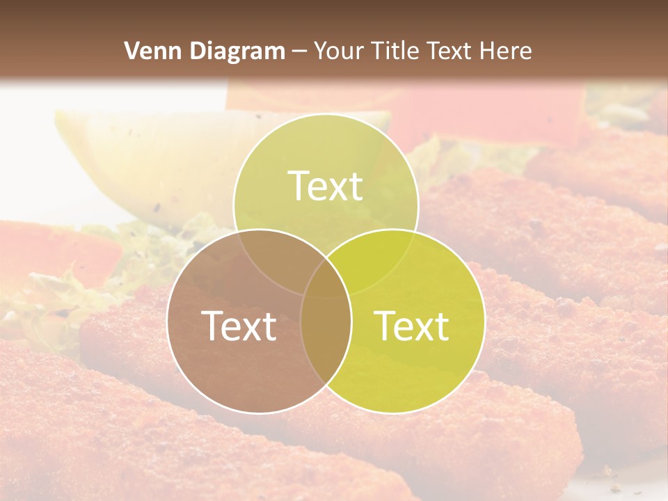 Lunch Food Fingers PowerPoint Template