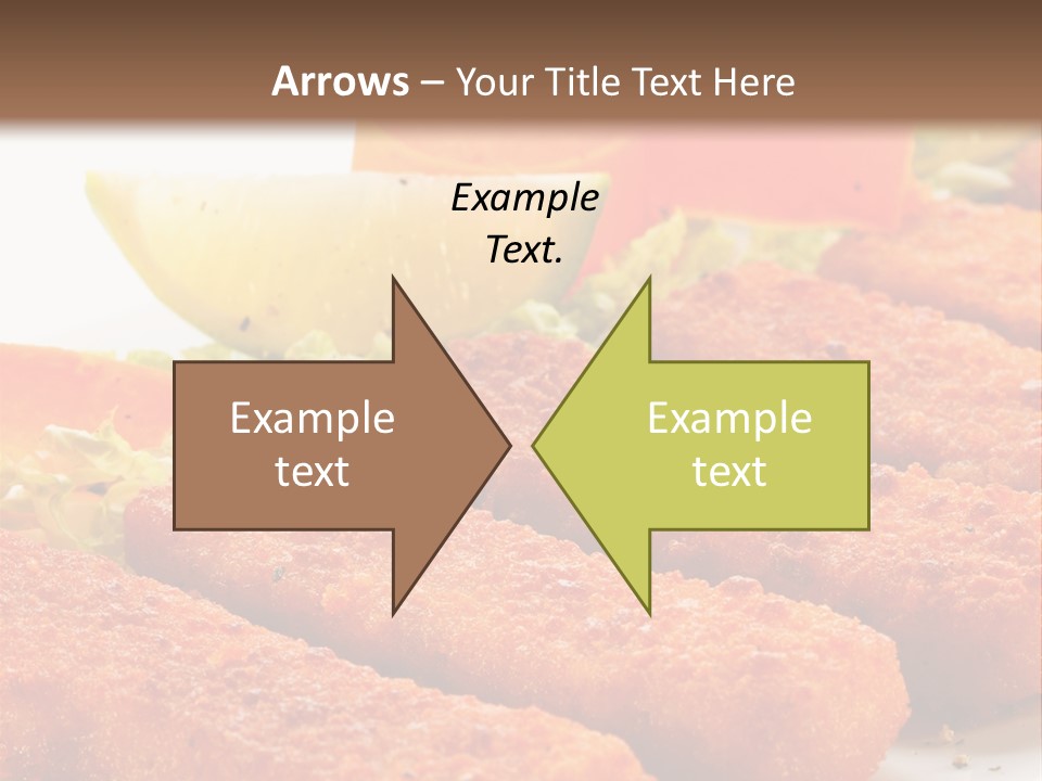 Lunch Food Fingers PowerPoint Template