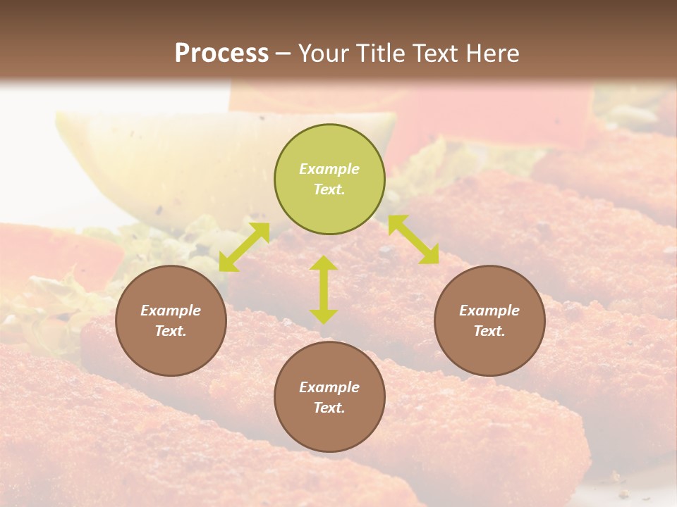 Lunch Food Fingers PowerPoint Template